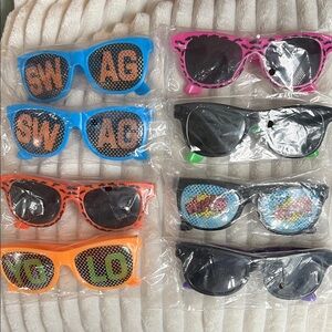 Colorful Novelty Sunglasses Set